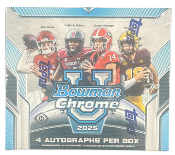 2025 Bowman University Chrome Football Jumbo Hobby Box