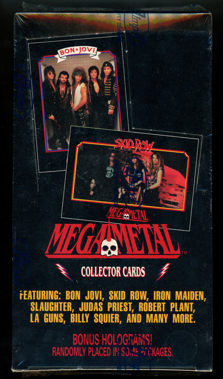 1991 Impel Mega Metal Collector Cards Wax Box Factory Sealed