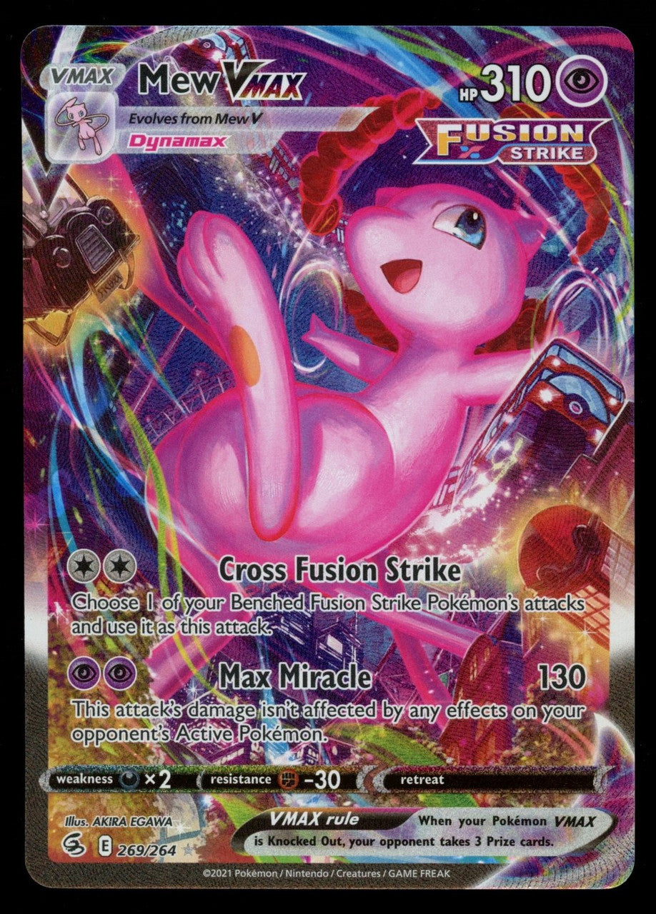 Pokemon Mew VMAX Fusion Strike Alt Art #269/264
