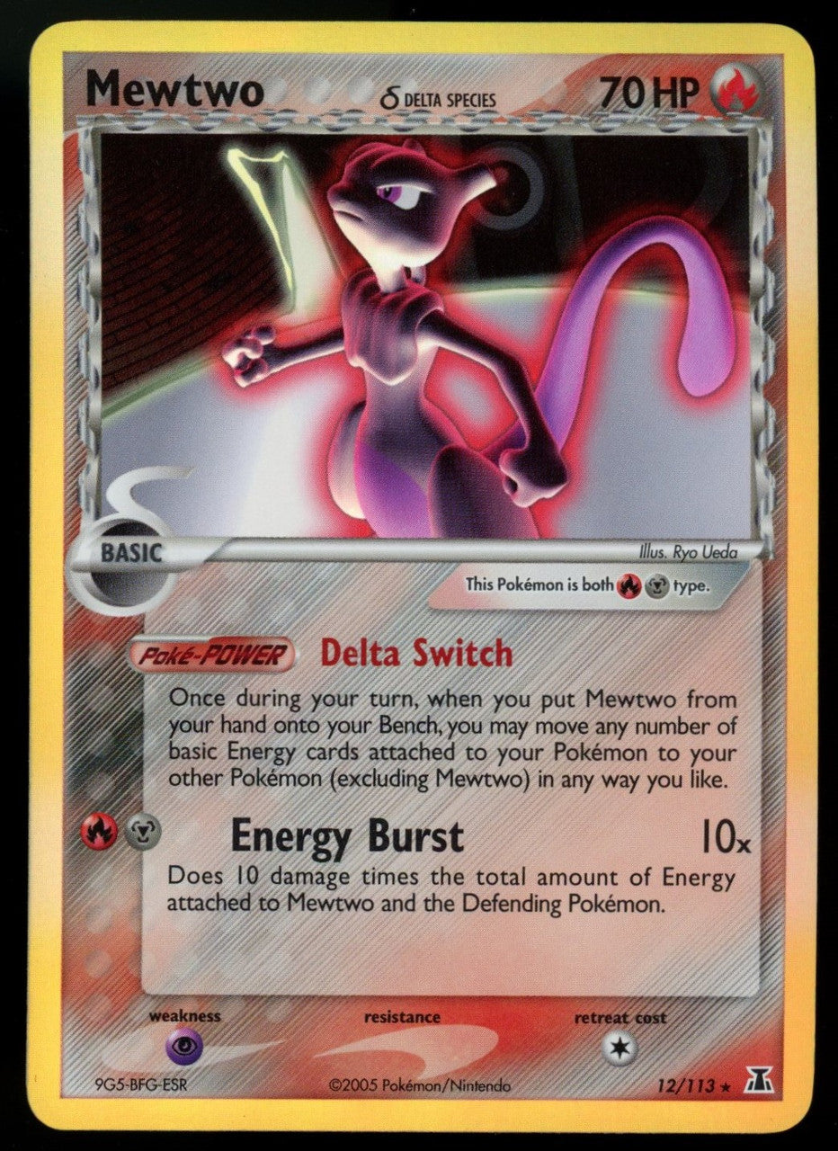Pokemon Mewtwo (EX Delta Species) Holo #12/113