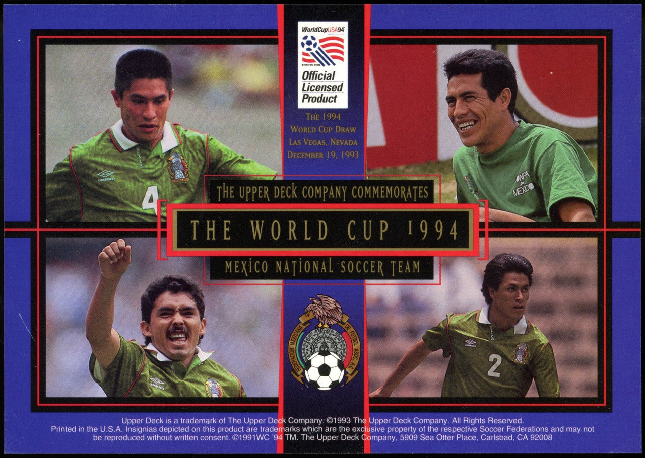 1993 Upper Deck World Cup Limited Edition Mexico National Team /5000