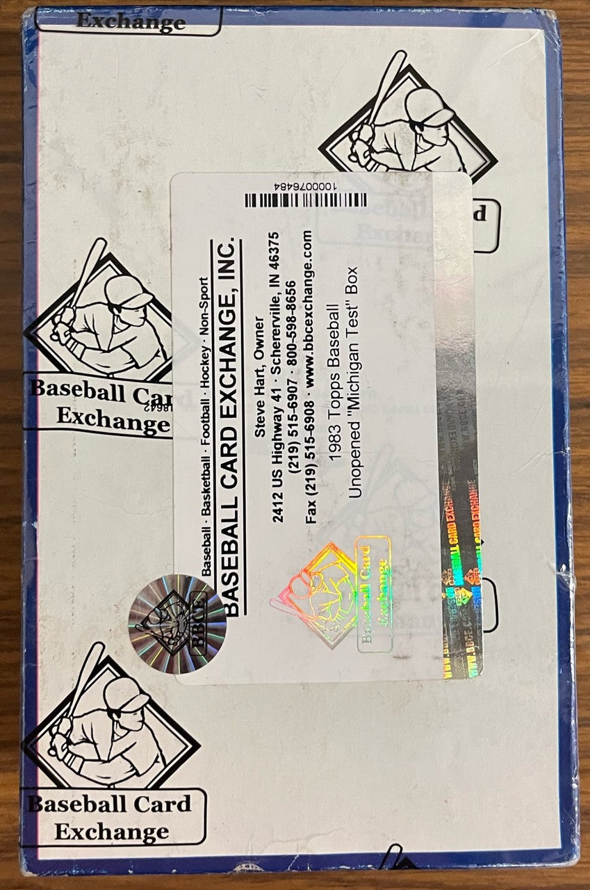 1983 Topps Michigan Baseball Wax Box BBCE Wrapped And Sealed