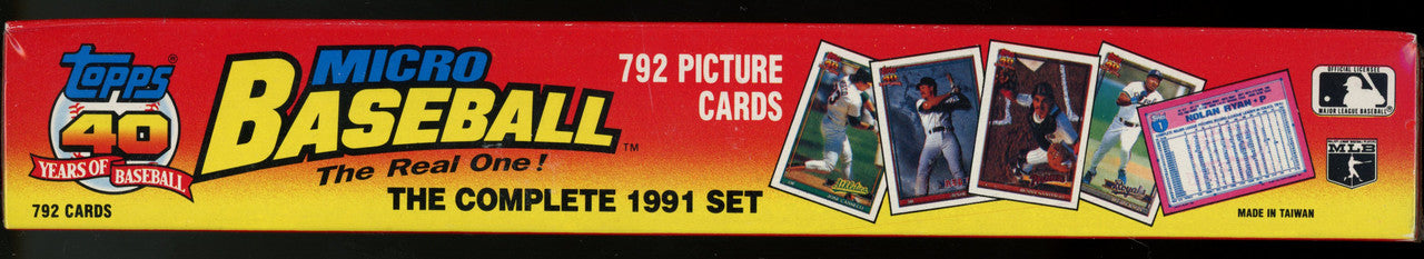 1991 Topps Micro Baseball Factory Sealed Set