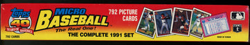 1991 Topps Micro Baseball Factory Sealed Set