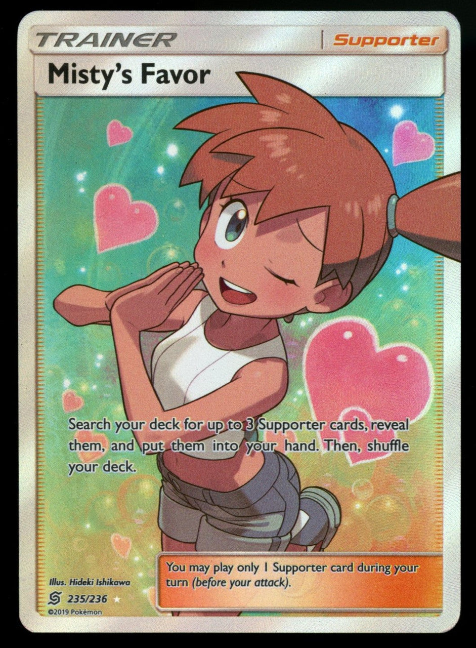 Pokemon Misty's Favor Unified Minds Full Art #235/236
