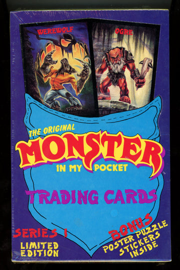 1991 Monster In My Pocket Series 1 Trading Cards Factory Sealed Box