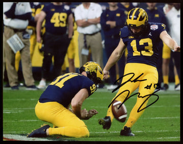 Jake Moody Signed Autographed 11x14 Photo Kicking