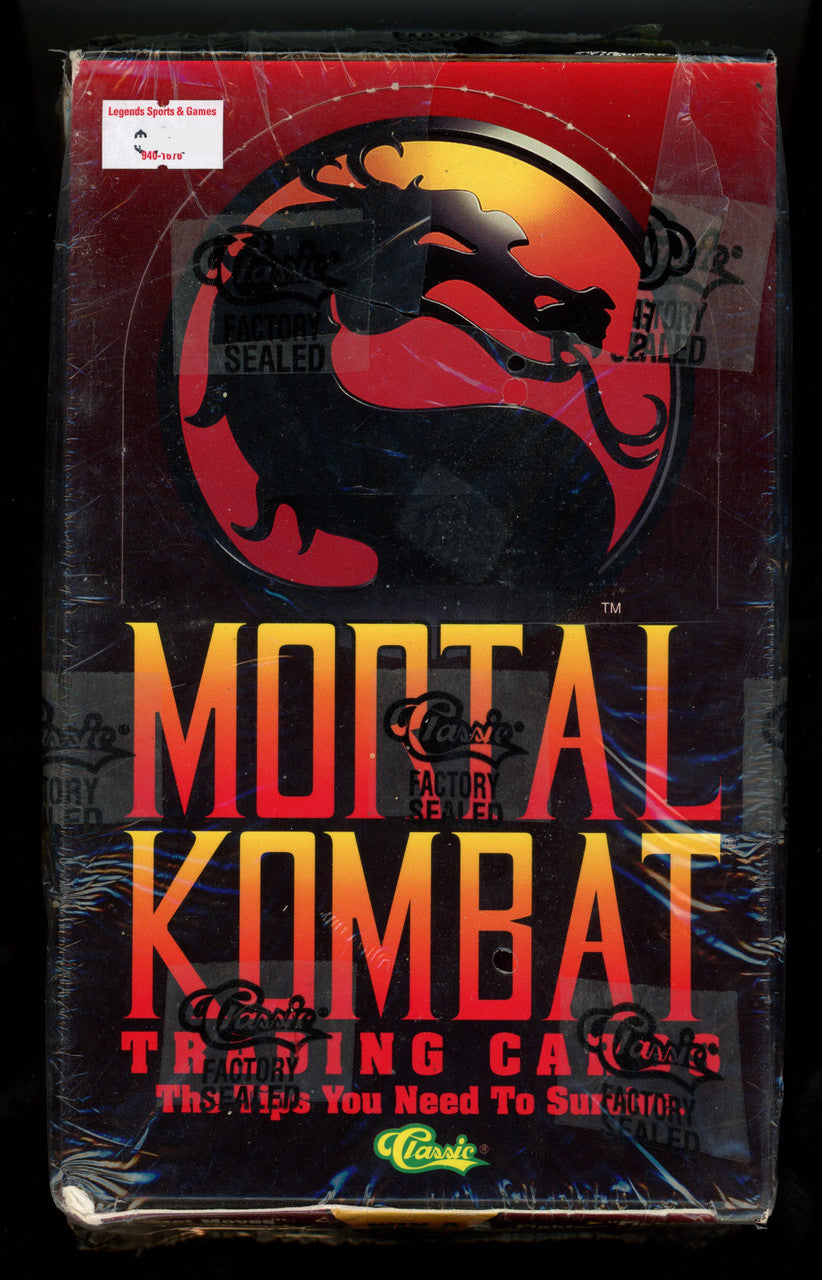 1994 Classic Mortal Kombat Trading Cards Factory Sealed Box