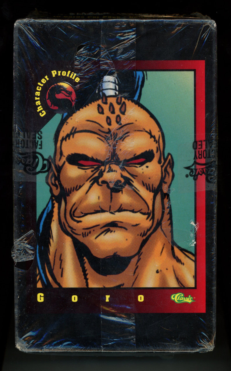1994 Classic Mortal Kombat Trading Cards Factory Sealed Box