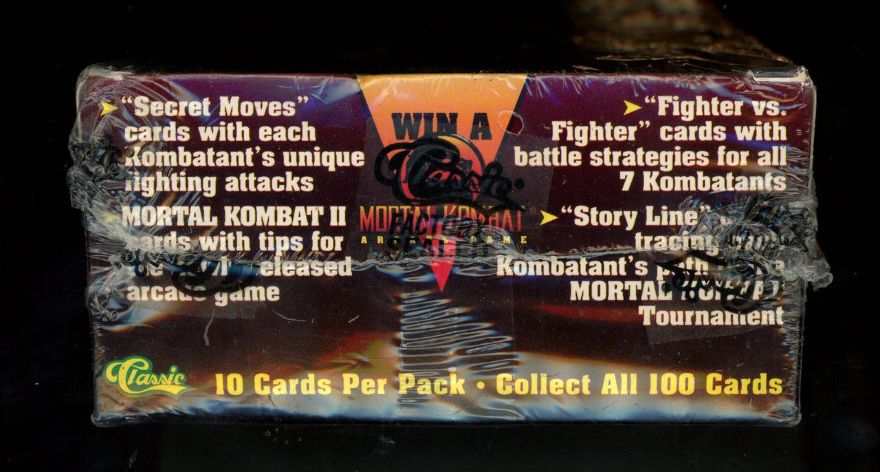 1994 Classic Mortal Kombat Trading Cards Factory Sealed Box