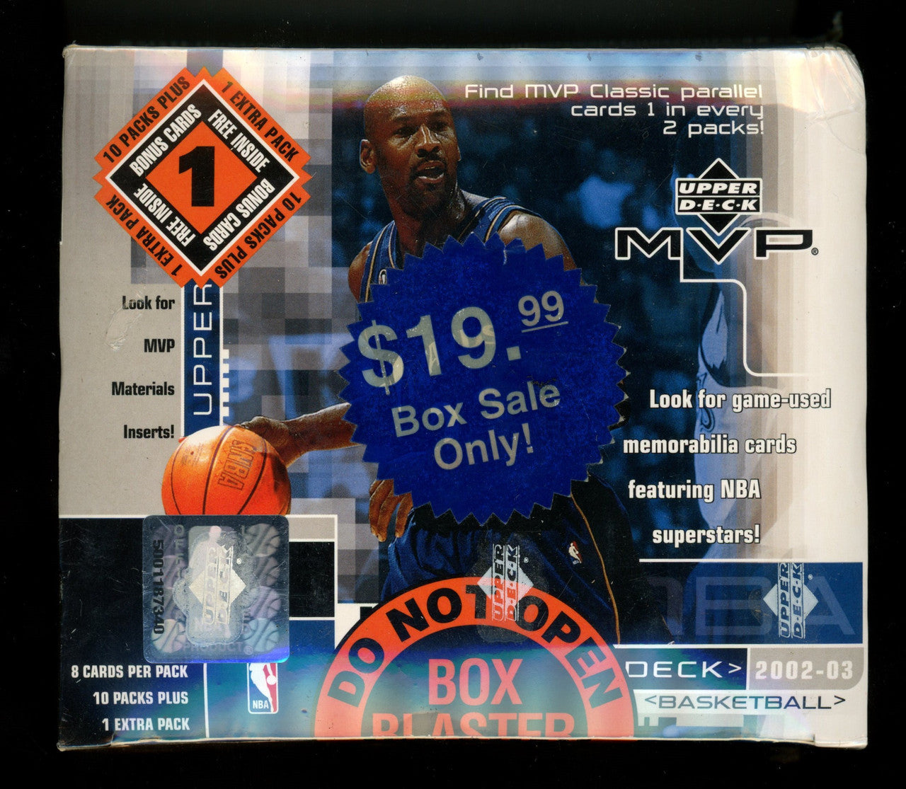 2002/03 Upper Deck MVP Basketball Blaster Box Factory Sealed 11 Packs