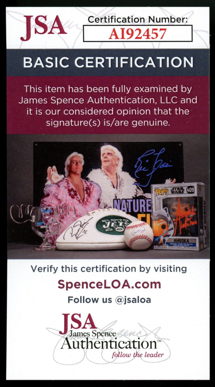 Don Newcombe Signed Autographed Exhibit Card JSA