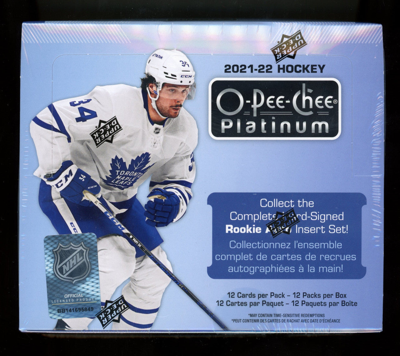 2021/22 Upper Deck O-Pee-Chee Platinum Hockey Hobby Box
