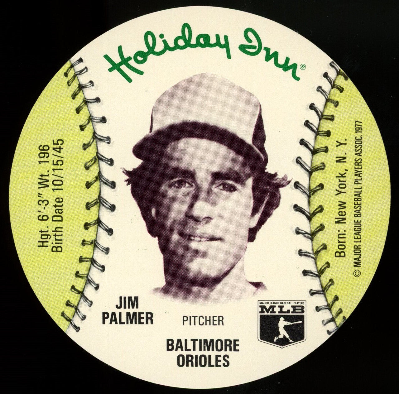1977 Holiday Inn Jim Palmer MSA Disc