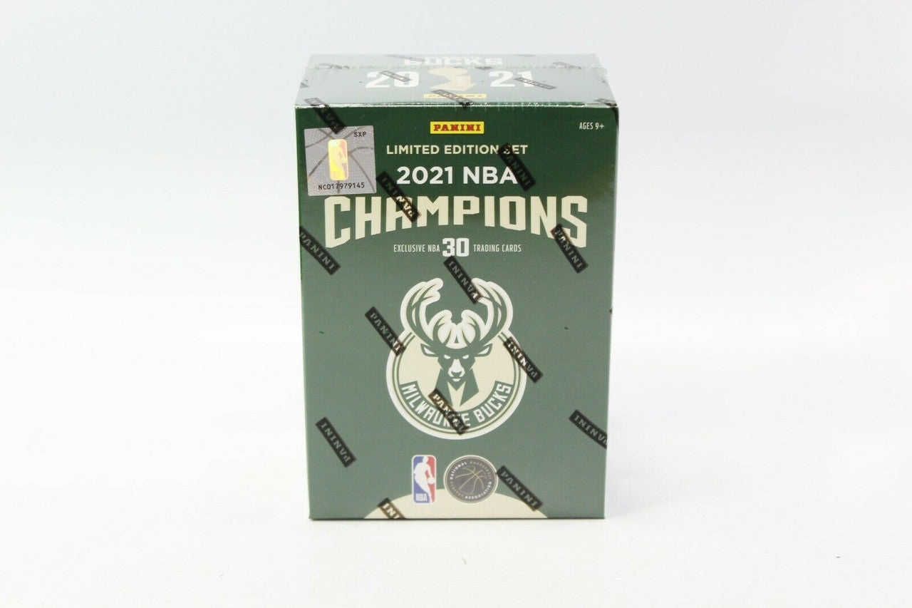 2021 Panini Milwaukee Bucks NBA Champions Team Set blaster