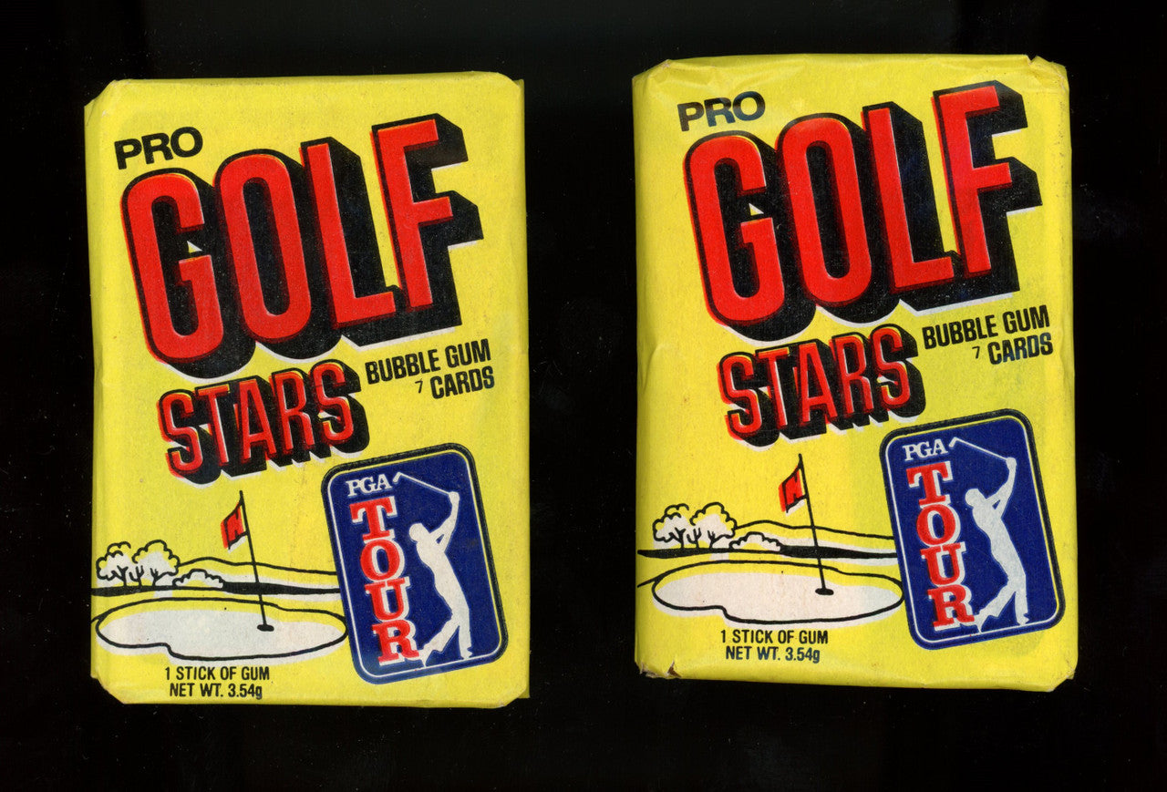 1981 Donruss Golf PGA Sealed Wax Pack Lot of 2 Packs
