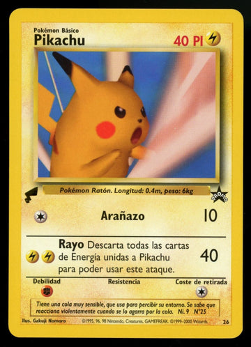 Pokemon Pikachu World Collection Spanish Black Star Promo #26