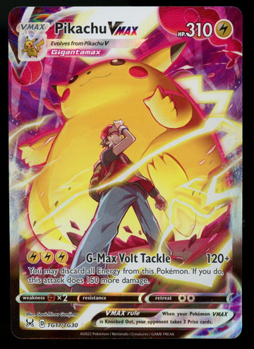 Pokemon Pikachu VMAX Lost Origin Trainer Gallery Full Art #TG17/TG30 (B)
