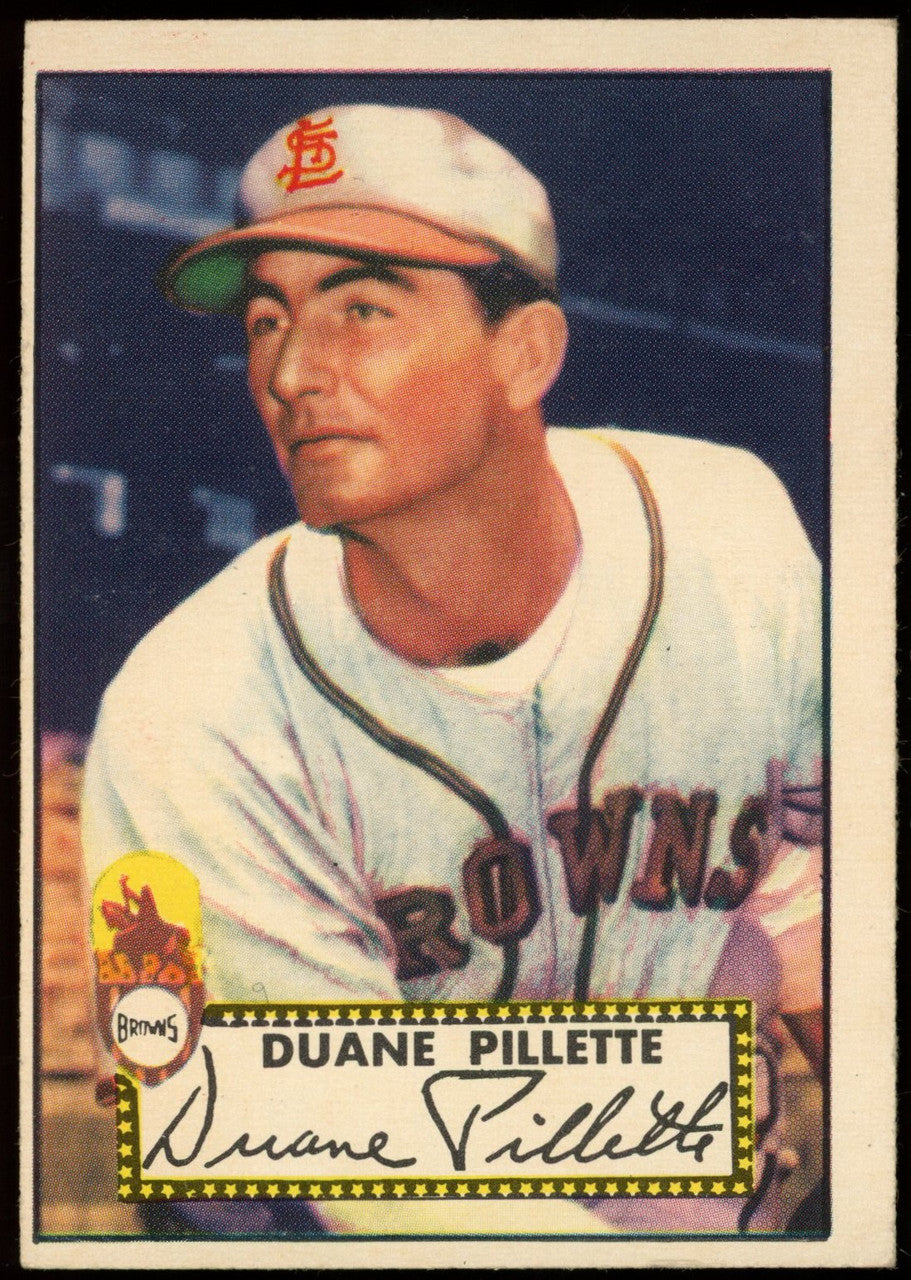1952 Topps Duane Pillette #82 VG
