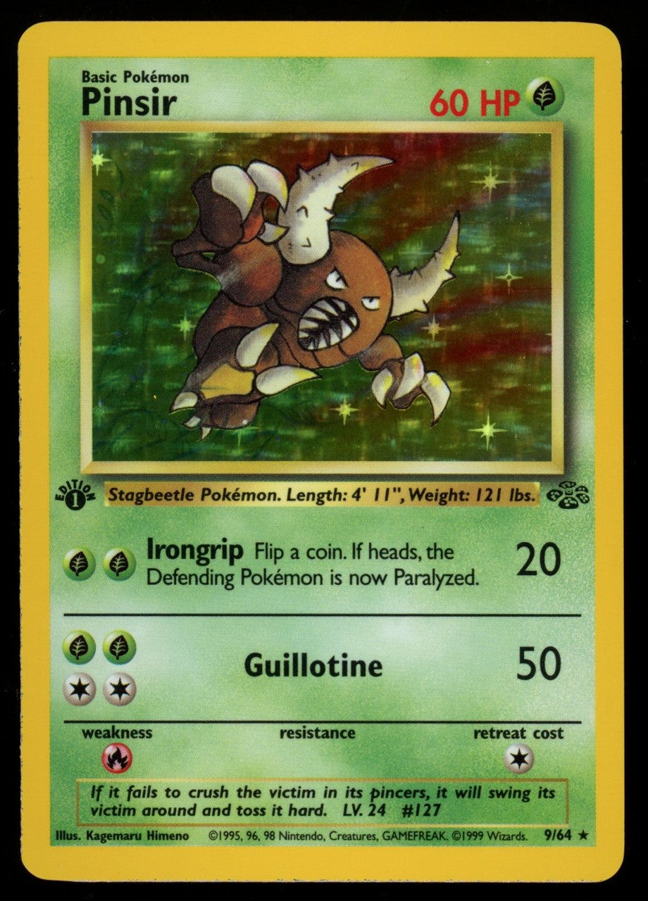 Pokemon Pinsir 1st Edition Jungle Holo #9/64