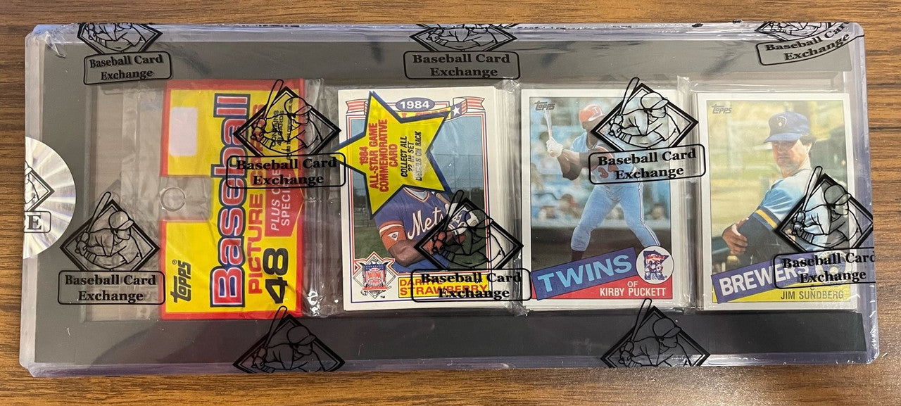 1985 Topps Baseball Sealed Rack Pack BBCE Wrapped Puckett RC on Top