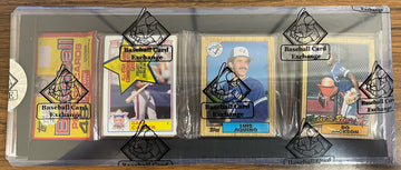 1987 Topps Baseball Rack Pack Bo Jackson RC On Top BBCE Wrapped Sealed