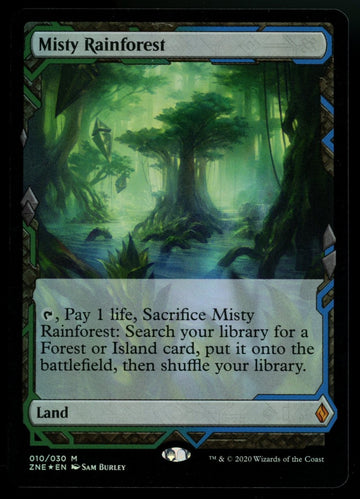 MTG Magic Misty Rainforest Zendikar Rising Expedition Foil #010/030