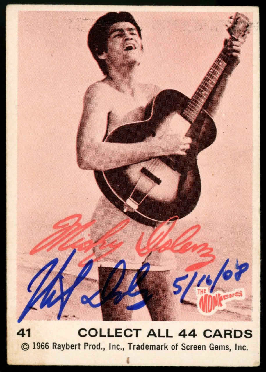 1966 Raybert The Monkees Micky Dolenz Signed Autographed Card #41 JSA