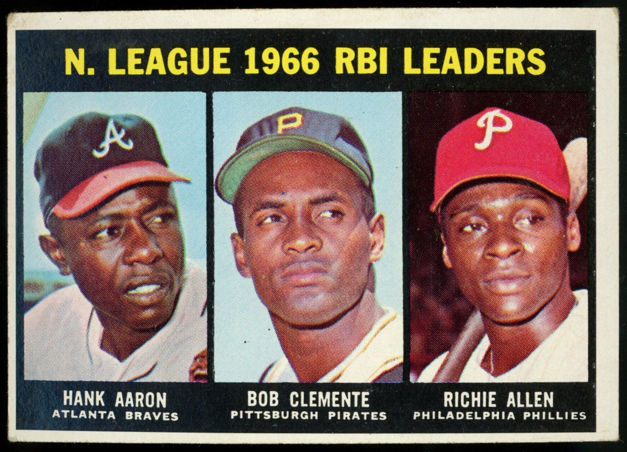 1967 Topps NL RBI Leaders Aaron Clemente #242 VG-EX