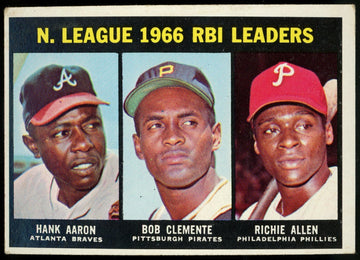 1967 Topps NL RBI Leaders Aaron Clemente #242 VG-EX