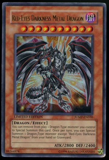 Yugioh Red-Eyes Darkness Metal Dragon Limited Edition #JUMP-EN030 (Damaged)