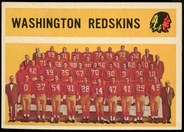 1960 Topps Washington Redskins Team #132 EX+