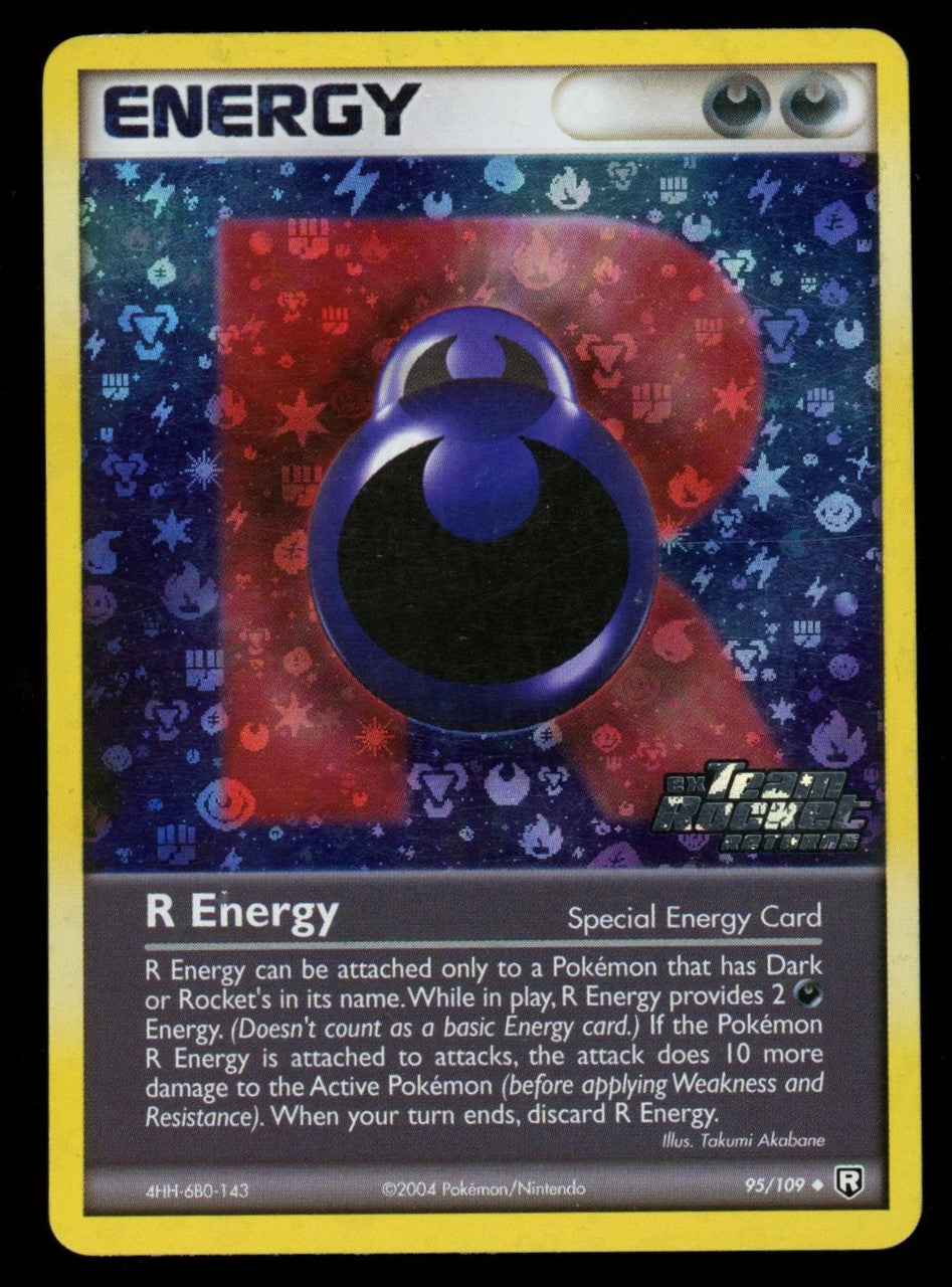 Pokemon R Energy EX Team Rocket Returns Stamp Holo #95/109