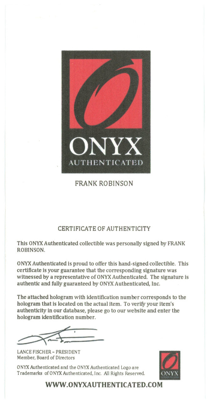 Frank Robinson Autographed Rawlings Baseball PSA/DNA Onyx Certified