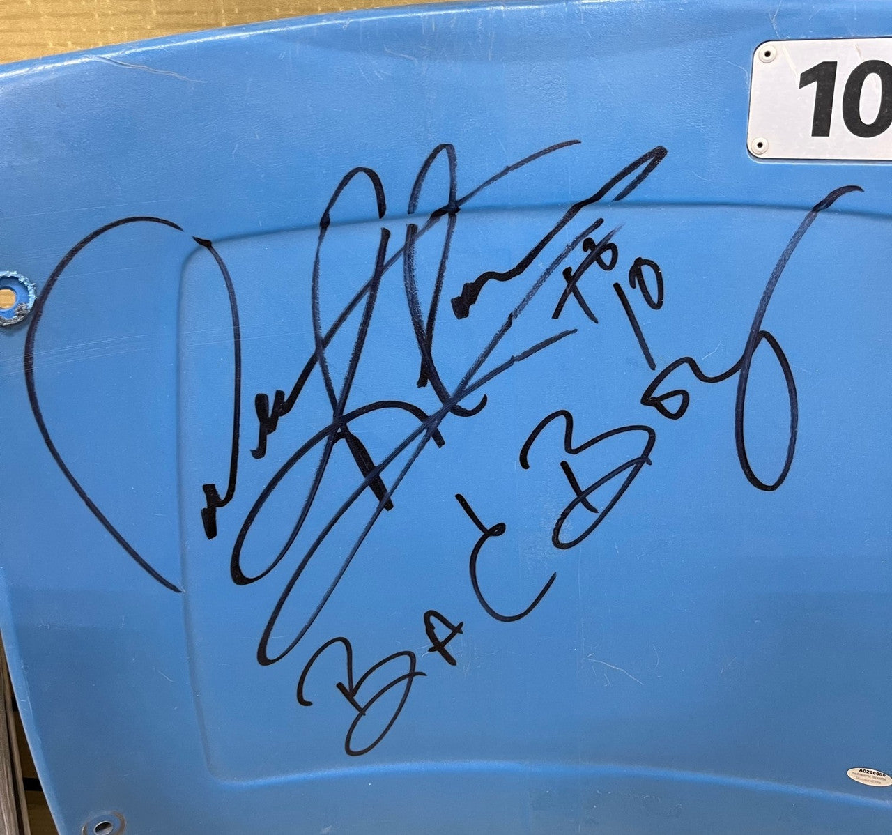 Dennis Rodman Signed Inscribed Pontiac Silverdome Seat Back Schwartz