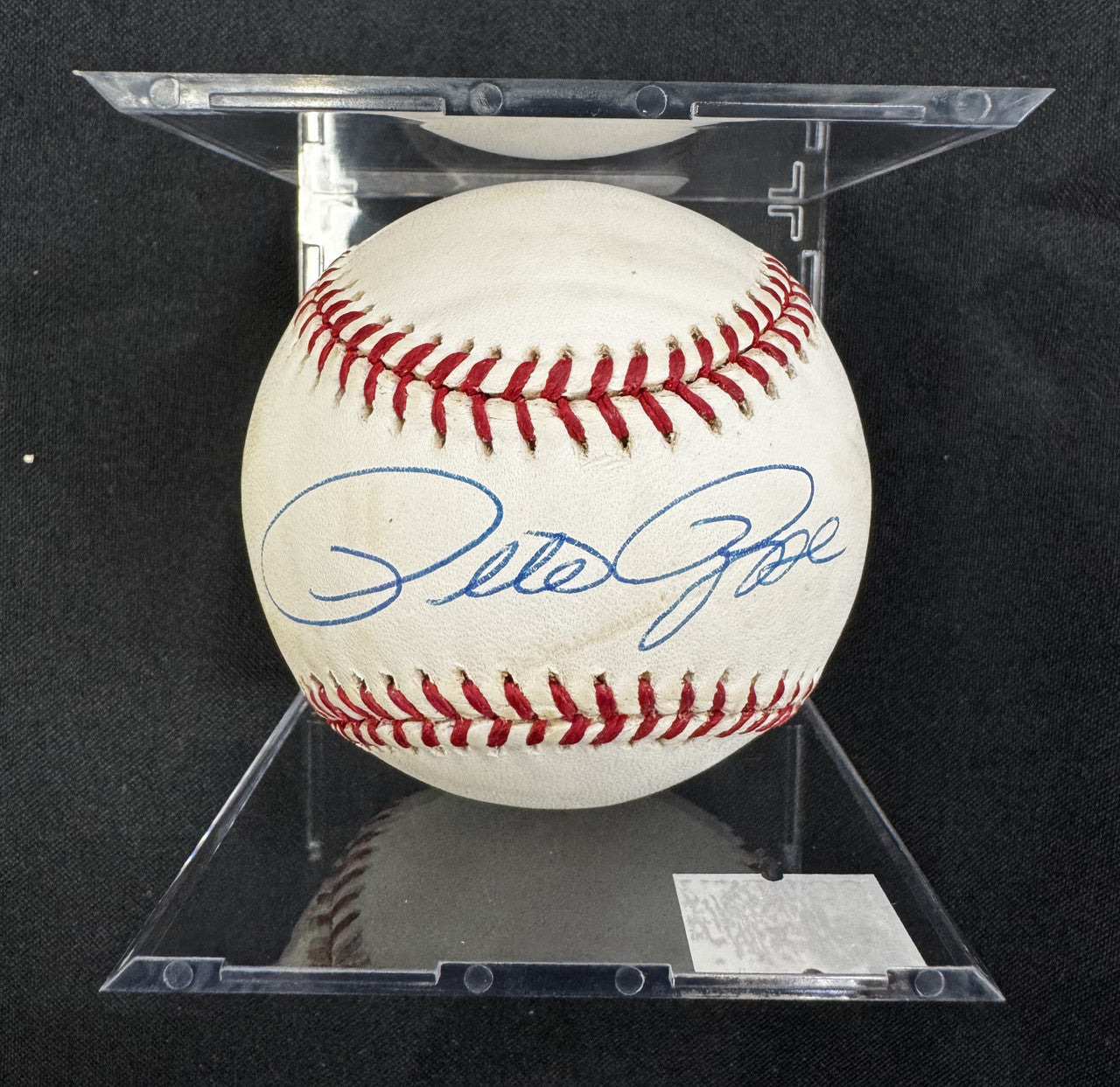 Pete Rose Signed Autographed Rawlings OML Baseball JSA *6547