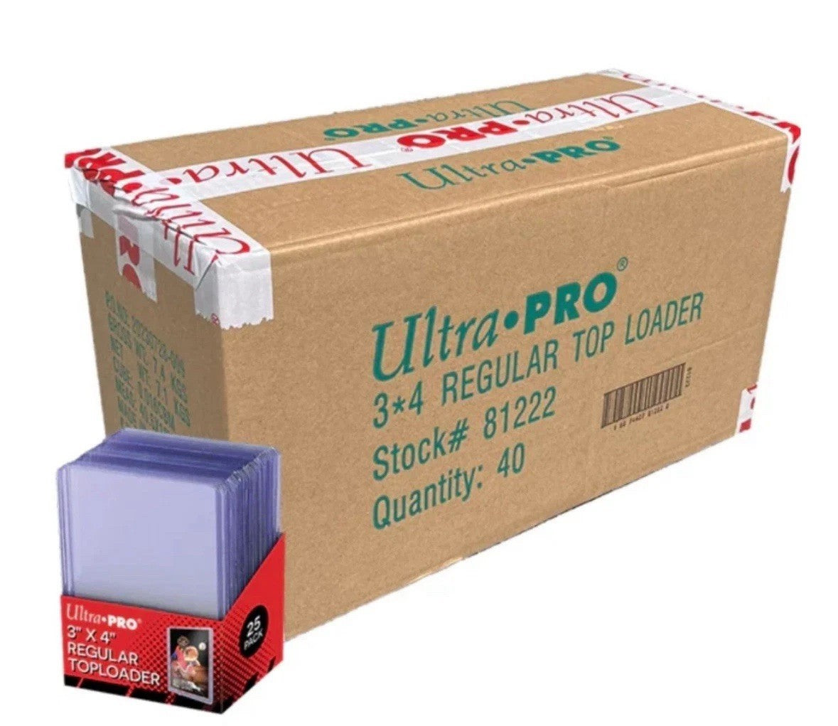 Ultra Pro 3x4 Regular Toploader Case (40)