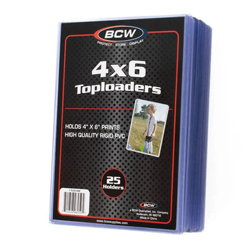 4x6 Toploaders 25 Count BCW