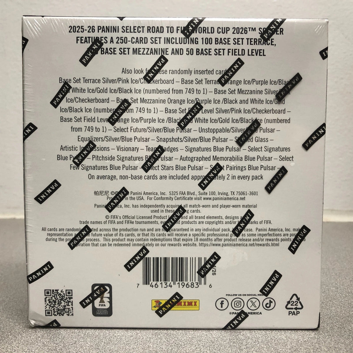 2025-26 Panini Select Road to FIFA World Cup Soccer Mega Box