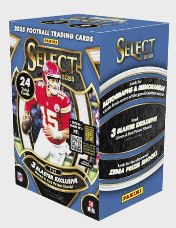2025 Panini Select Football Hobby Blaster Box (Green & Red Prizm)