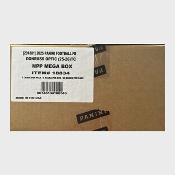 2025 Panini Donruss Optic Football Mega Box (Blue Hyper) Case (20)