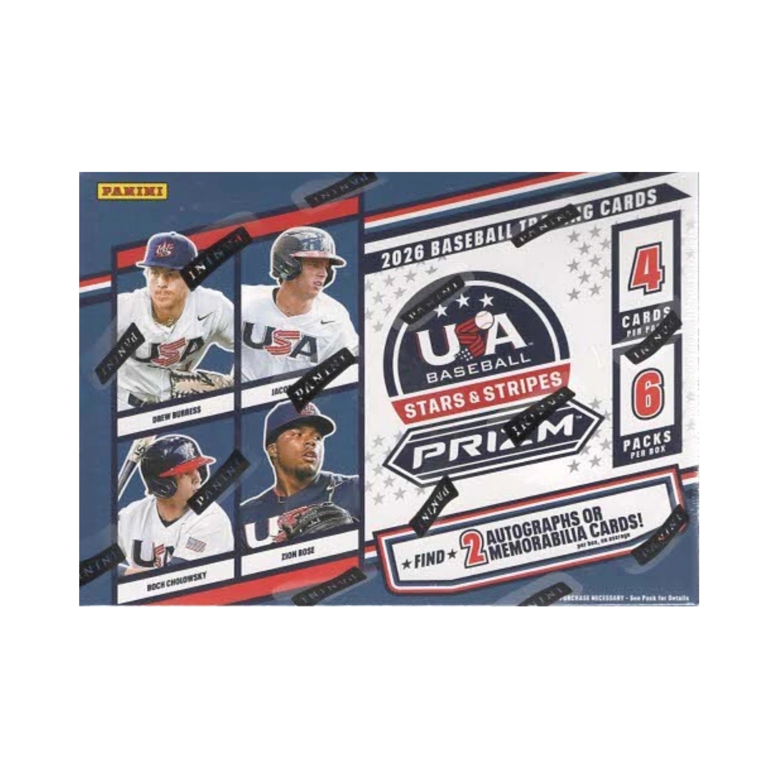 2026 Panini USA Stars & Stripes Prizm Baseball Blaster Box