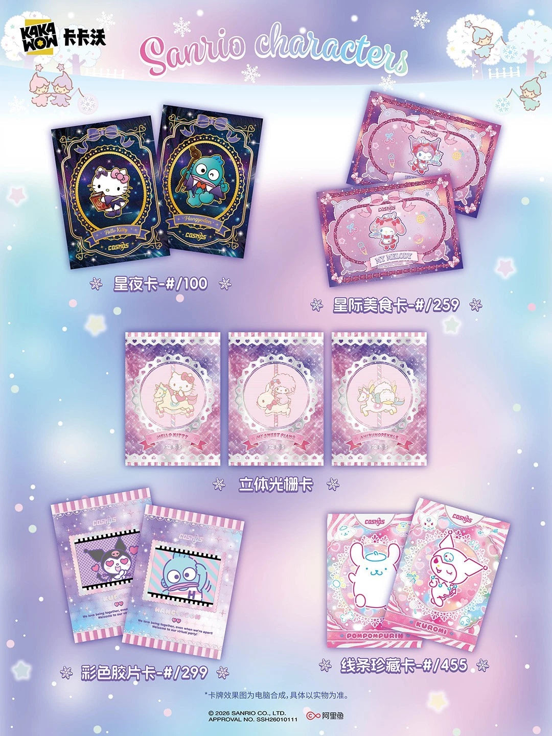 2026 Kakawow Cosmos Sanrio Characters Hobby Box
