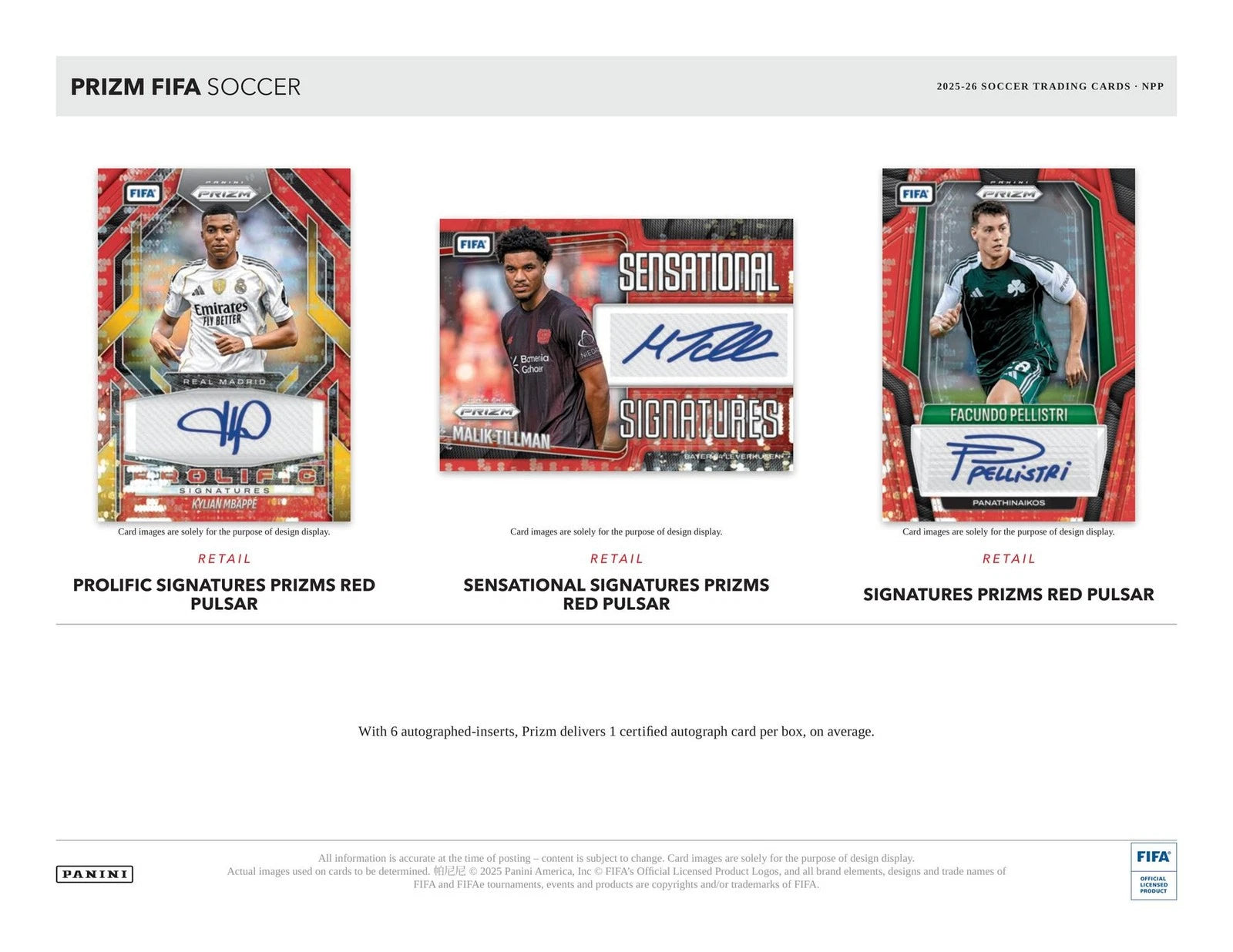 2025-26 Panini Prizm FIFA Soccer Blaster Box Case (20)