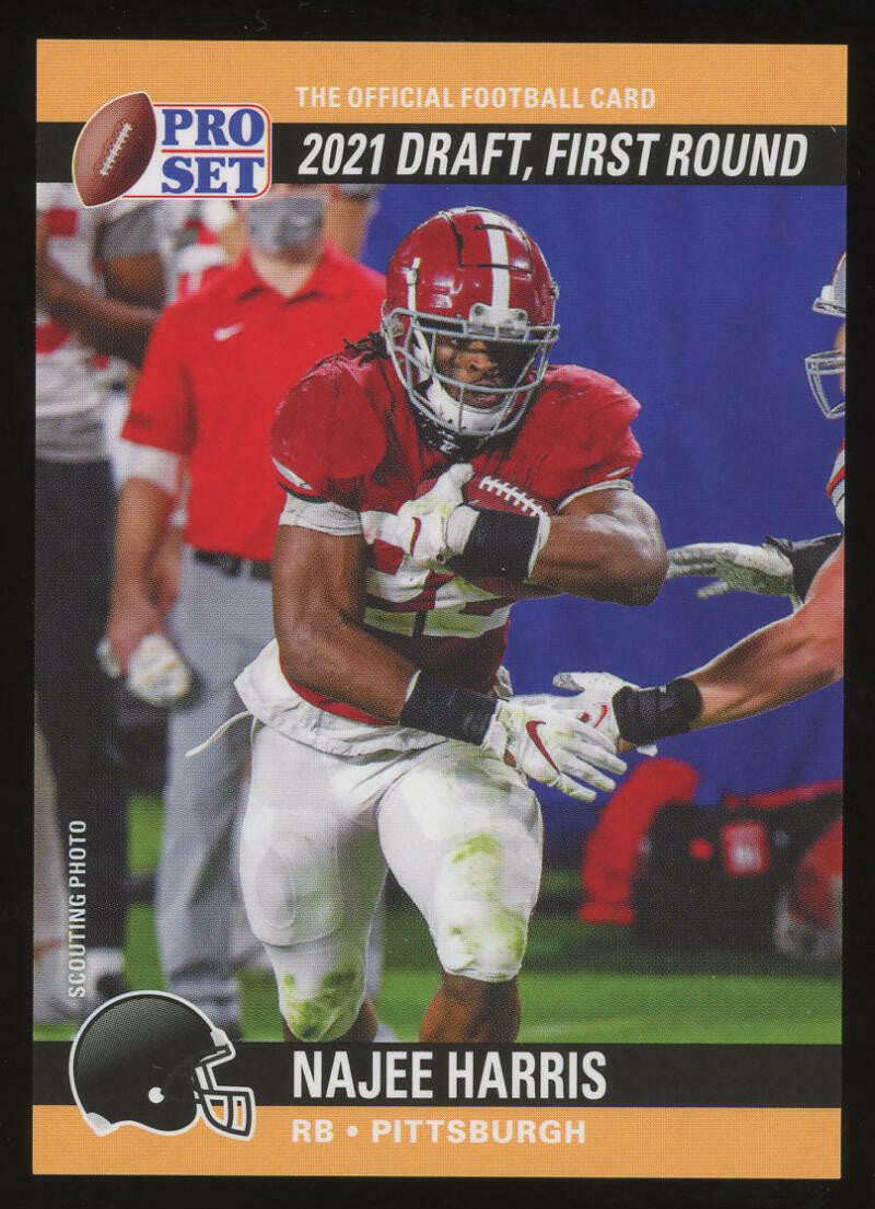 2021 Leaf Pro Set Draft Day - NAJEE HARRIS Rookie VARIATION - Black Helmet PR/243 SSP! - PSDD10