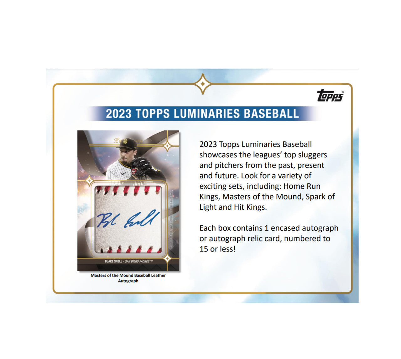 2023 Topps Luminaries Baseball Hobby Box