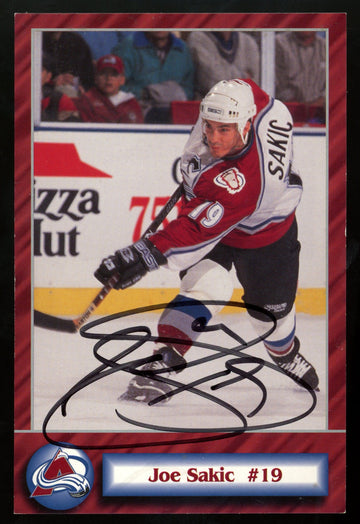 Joe Sakic Signed Autographed Postcard JSA