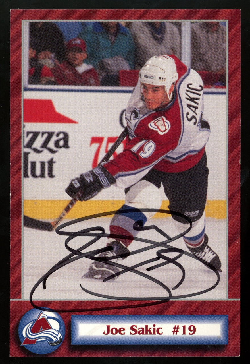 Joe Sakic Signed Autographed Postcard JSA