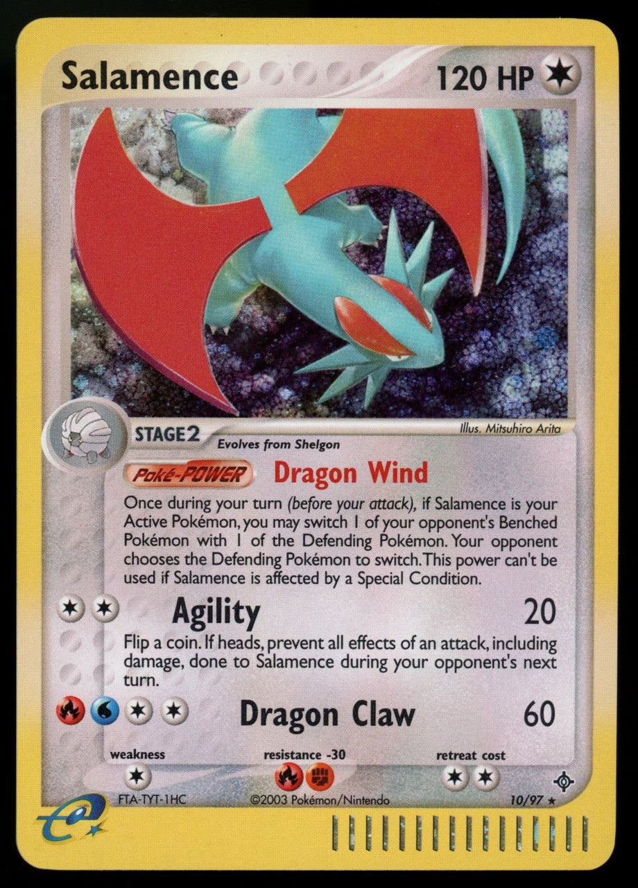 Pokemon Salamence EX Dragon Holo #10/97