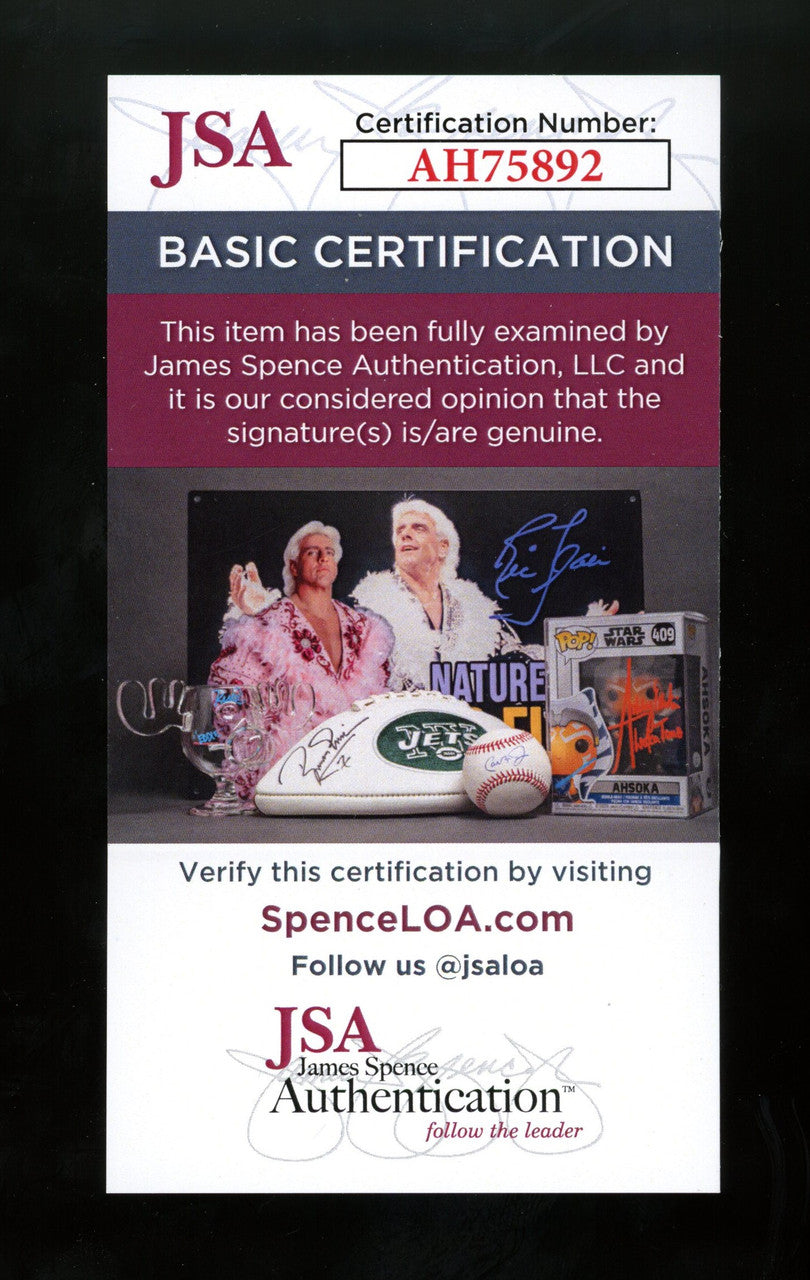 Barry Sanders Signed Autographed 1994 Detroit Lions Schedule JSA
